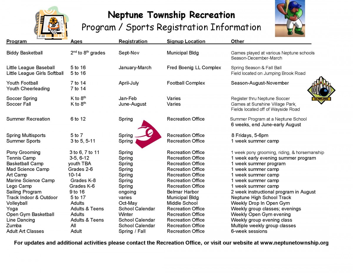 Recreation Neptune Township