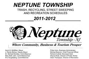 front page of recycling calendar